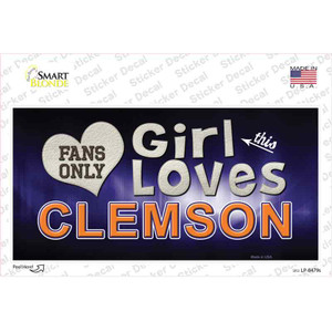 This Girl Loves Clemson Wholesale Novelty Sticker Decal