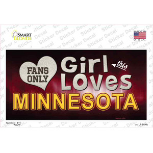 This Girl Loves Minnesota Wholesale Novelty Sticker Decal