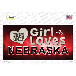This Girl Loves Nebraska Wholesale Novelty Sticker Decal