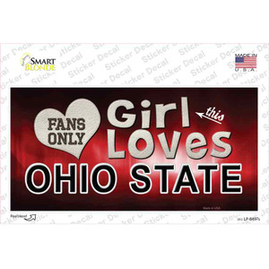 This Girl Loves Ohio State Wholesale Novelty Sticker Decal