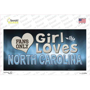 This Girl Loves North Carolina Wholesale Novelty Sticker Decal