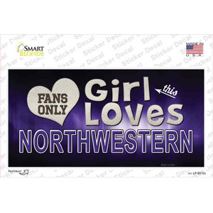 This Girl Loves Northwestern Wholesale Novelty Sticker Decal