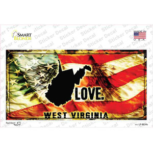 West Virginia Love Wholesale Novelty Sticker Decal