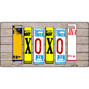 XOXO License Plate Art Novelty Wholesale Metal License Plate