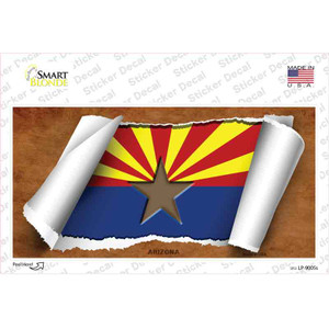 Arizona Flag Scroll Wholesale Novelty Sticker Decal