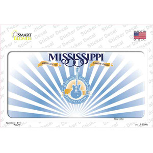 Mississippi Rusty Background Wholesale Novelty Sticker Decal