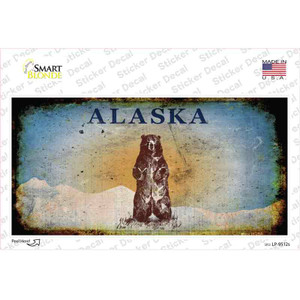 Alaska Bear Rusty Wholesale Novelty Sticker Decal