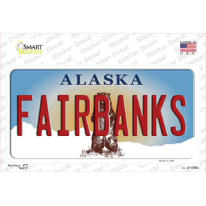 Fairbanks Alaska State Wholesale Novelty Sticker Decal