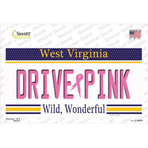 Drive Pink West Virginia Wholesale Novelty Sticker Decal