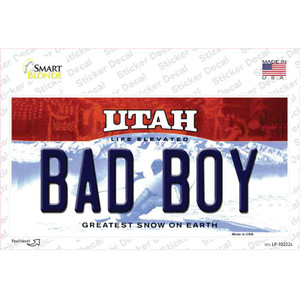 Bad Boy Utah Wholesale Novelty Sticker Decal