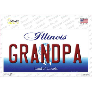 Grandpa Illinois Wholesale Novelty Sticker Decal