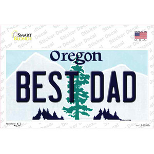 Best Dad Oregon Wholesale Novelty Sticker Decal