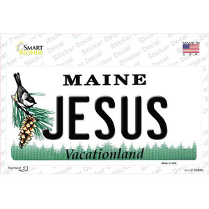 Jesus Maine Wholesale Novelty Sticker Decal