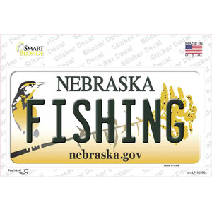 Fishing Nebraska Wholesale Novelty Sticker Decal