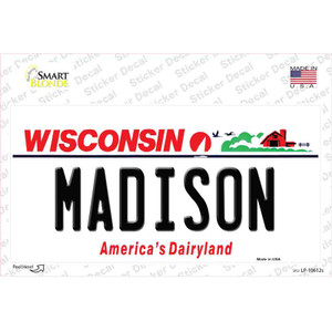 Madison Wisconsin Wholesale Novelty Sticker Decal