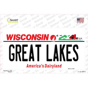 Great Lakes Wisconsin Wholesale Novelty Sticker Decal