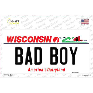 Bad Boy Wisconsin Wholesale Novelty Sticker Decal