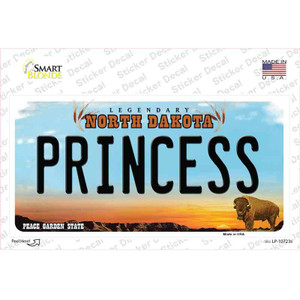 Princess North Dakota Wholesale Novelty Sticker Decal