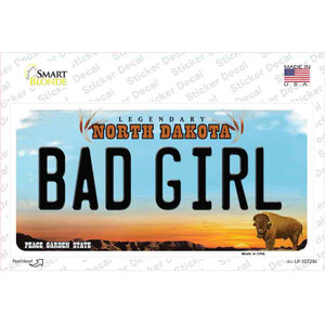 Bad Girl North Dakota Wholesale Novelty Sticker Decal
