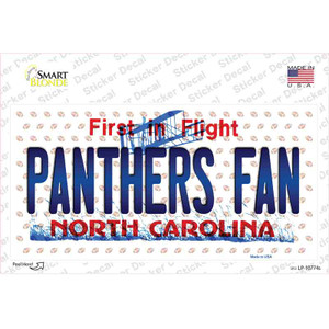 Panthers Fan North Carolina Wholesale Novelty Sticker Decal