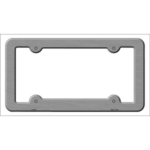 Brushed Aluminum Solid Wholesale Novelty Metal License Plate Frame LPF-492