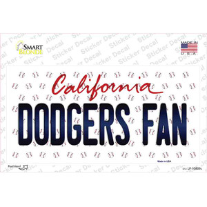 Dodgers Fan California Wholesale Novelty Sticker Decal