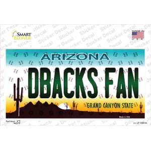 Dbacks Fan Arizona Wholesale Novelty Sticker Decal