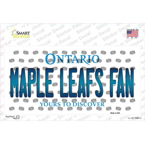 Maple Leafs Fan Ontario Wholesale Novelty Sticker Decal