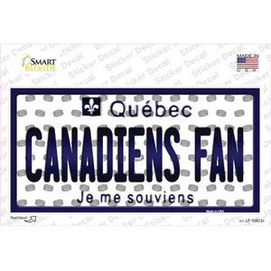 Canadiens Fan Quebec Wholesale Novelty Sticker Decal