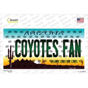 Coyotes Fan Arizona Wholesale Novelty Sticker Decal