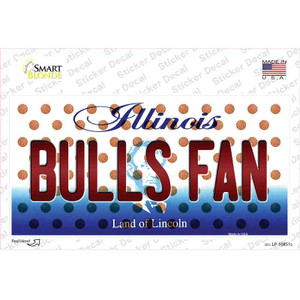 Bulls Fan Illinois Wholesale Novelty Sticker Decal