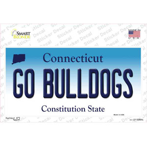 Go Bulldogs Connecticut Wholesale Novelty Sticker Decal