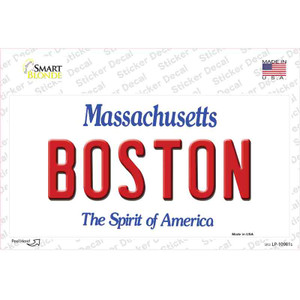 Boston Massachusetts Wholesale Novelty Sticker Decal