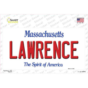 Lawrence Massachusetts Wholesale Novelty Sticker Decal