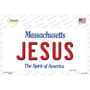 Jesus Massachusetts Wholesale Novelty Sticker Decal