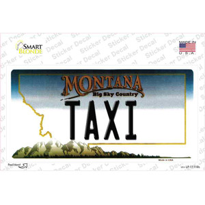Taxi Montana State Wholesale Novelty Sticker Decal
