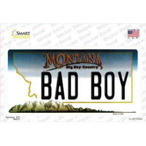Bad Boy Montana State Wholesale Novelty Sticker Decal