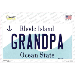 Grandpa Rhode Island State Wholesale Novelty Sticker Decal