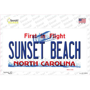 Sunset Beach North Carolina State Wholesale Novelty Sticker Decal