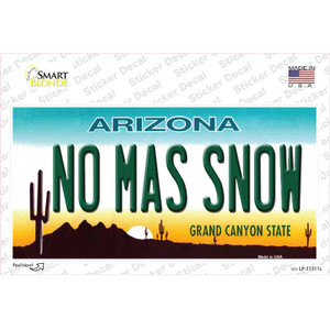 No Mas Snow Wholesale Novelty Sticker Decal