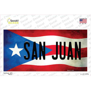 San Juan Puerto Rico Flag Wholesale Novelty Sticker Decal