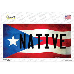 Native Puerto Rico Flag Wholesale Novelty Sticker Decal
