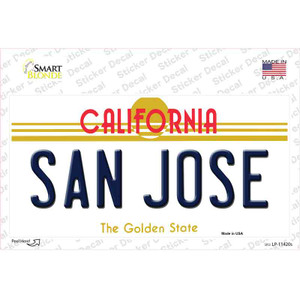 San Jose California Wholesale Novelty Sticker Decal
