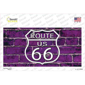 Route 66 Purple Brick Wall Wholesale Novelty Sticker Decal