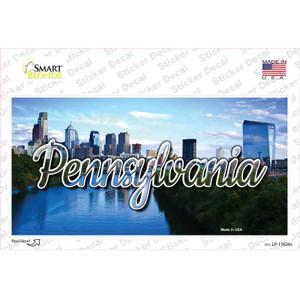 Pennsylvania Delaware City Skyline State Wholesale Novelty Sticker Decal