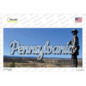 Pennsylvania Gettysburg Statue State Wholesale Novelty Sticker Decal
