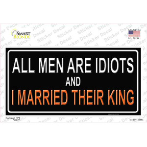 All Men Are Idiots Wholesale Novelty Sticker Decal
