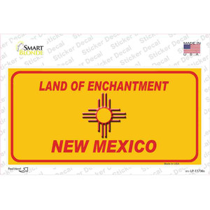 New Mexico Blank Yellow State Wholesale Novelty Sticker Decal
