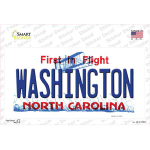 Washington North Carolina State Wholesale Novelty Sticker Decal