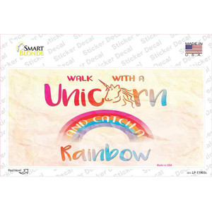Walk with a Unicorn Wholesale Novelty Sticker Decal